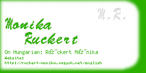 monika ruckert business card